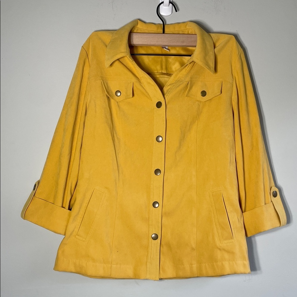 JM Collection Mustard Utility Jacket